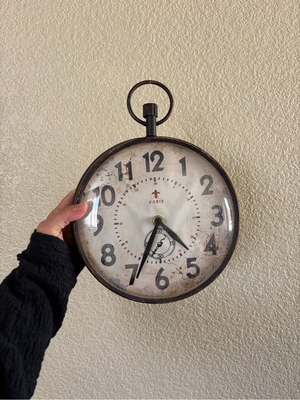 Vintage Paris wall clock